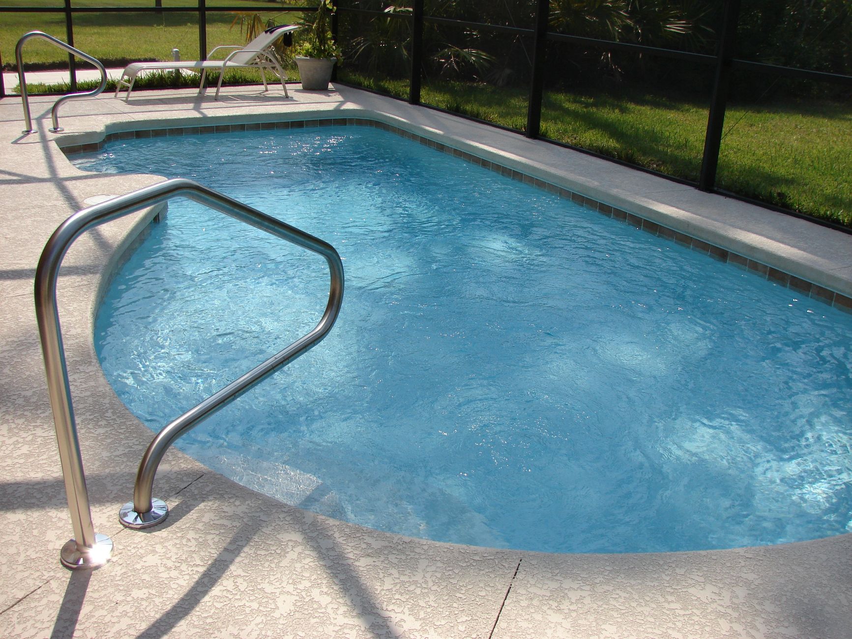 Beautiful backyard swimming pool in Port Charlotte Florida